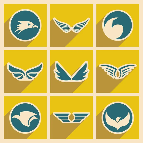 Logos con estilo Eagles — Archivo Imágenes Vectoriales