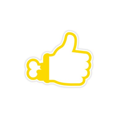 Beyaz arka plan üzerinde etiket zombi kanlı el