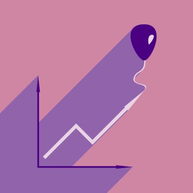 Düz tasarım modern vektör çizim simgesini zamanlama balon ile