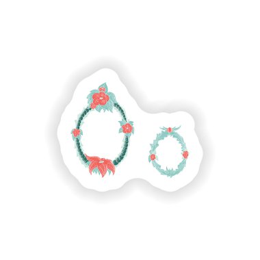 Striker soyut harf O logo simge mavi tropikal tarzı