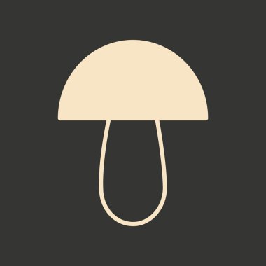 Düz siyah ve beyaz mobil uygulama mantar