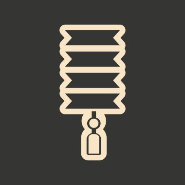 Düz siyah ve beyaz mobil uygulama Japon lambaları