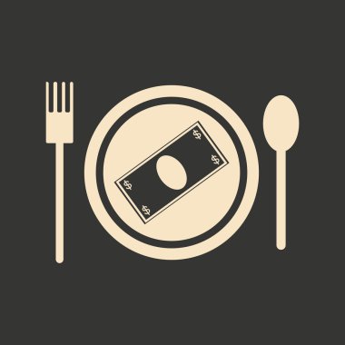 Düz siyah beyaz kağıt tabak içinde