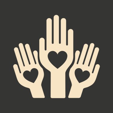 Düz siyah ve beyaz mobil uygulama dostluk