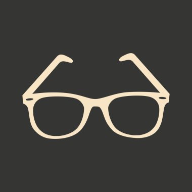 Düz siyah ve beyaz mobil uygulama gözlük