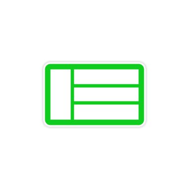 şık kağıt etiket beyaz arka plan Emirlikleri bayrağı