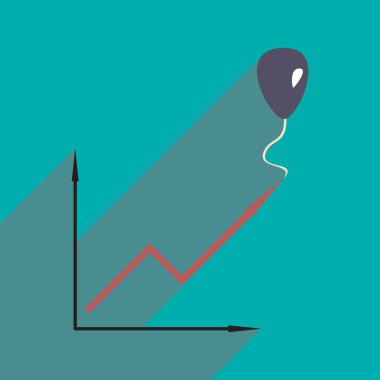 Düz tasarım modern vektör çizim simgesini zamanlama balon ile