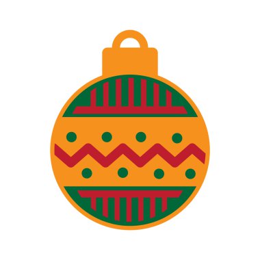 uzun gölge Noel top ile düz simgesi