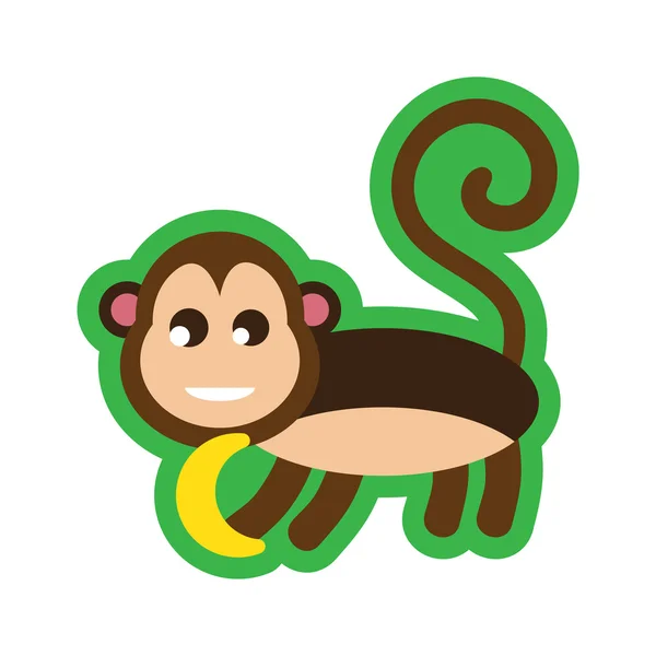 Macaco Bonito Dos Desenhos Animados Que Pendura Para Baixo De Uma  Ilustração Infantil Do Vetor Da Liana. Animal Engraçado Do Macaco Da Selva.  Royalty Free SVG, Cliparts, Vetores, e Ilustrações Stock. Image