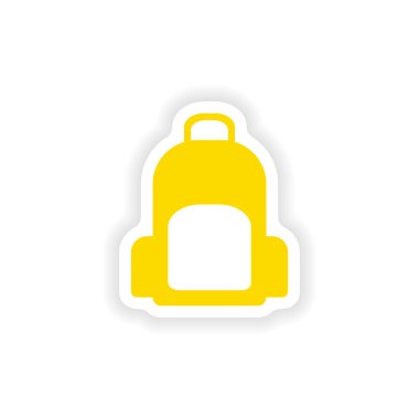 Kağıt sırt simgesi etiket gerçekçi tasarım