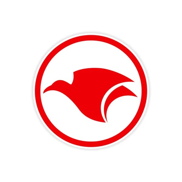 Nálepka Eagle letí logo — Stockový vektor