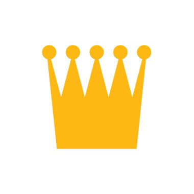 düz beyaz arka plan British crown simgesine