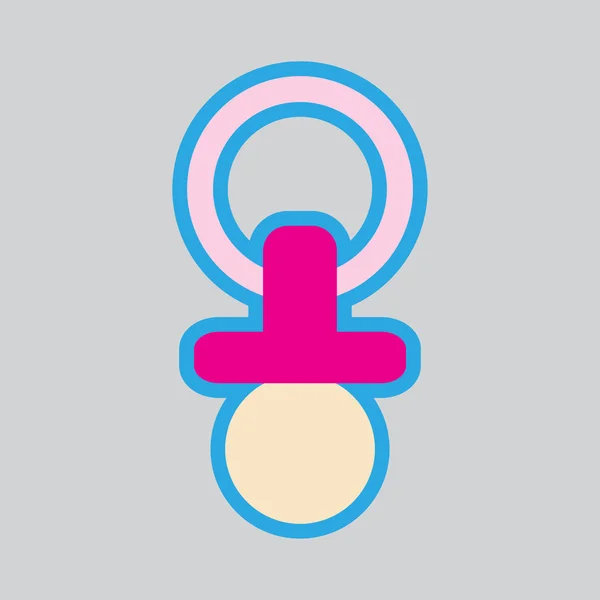 Modern flat icon stylish background baby Nipple
