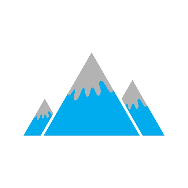 Płaskie ikona na białym tle kanadyjski Góra — Wektor stockowy