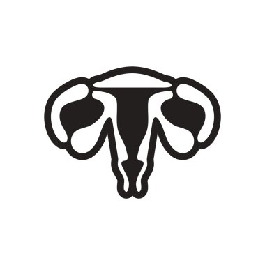 şık siyah-beyaz simge kadının vajina