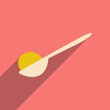 düz gölge simgesi ve mobil uygulama dondurma ile