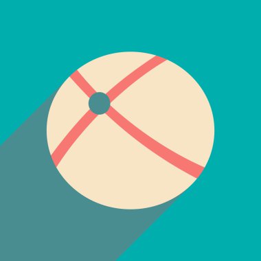 Düz gölge simgesi ve mobil applacation orbital ile