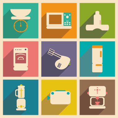 Düz gölge kavramı ve mobil uygulama mutfak aletleri ile