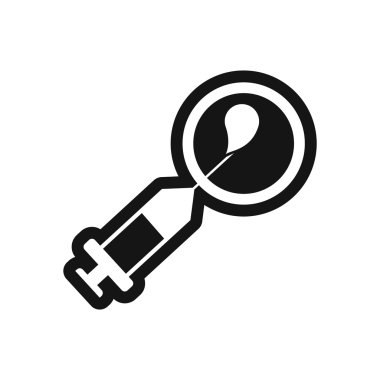 şık siyah-beyaz simge suni tohumlama