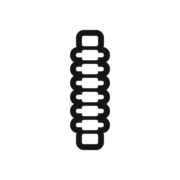 Stylish black and white icon human vertebra — Stock Illustration Stylish black and white icon human vertebra Vector Graphics