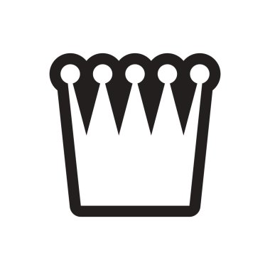 şık siyah-beyaz simge British crown