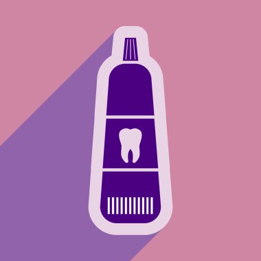 Diş hamur düz stilde simgesi