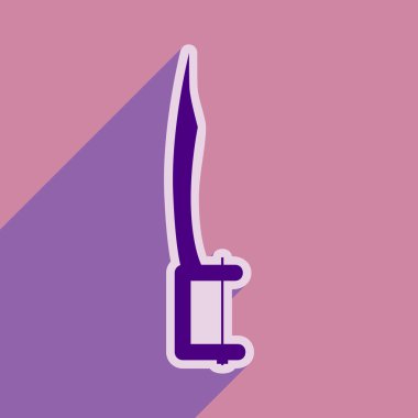 Düz stil diş enstrümanın simgesi