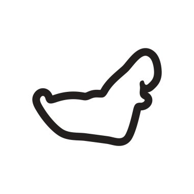 tarzı siyah beyaz simgesi harita Arap Emirlikleri