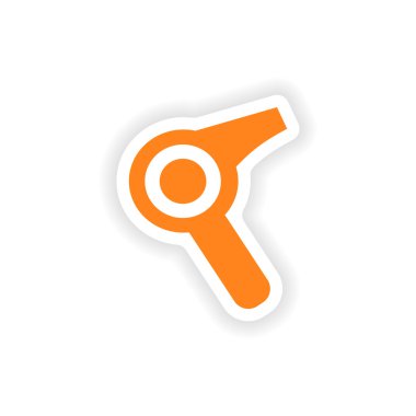 simgesi etiket gerçekçi tasarım kağıda kurutma makinesi