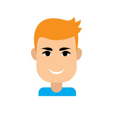 Beyaz arka plan erkek saç kesimi üzerinde düz web simgesi