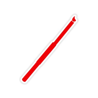 simgesi etiket gerçekçi tasarım üzerinde kağıt sigara ağızlığı