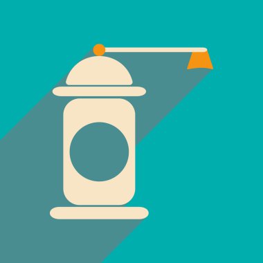 Düz gölge simgesi ve mobil uygulama karabiber değirmeni ile