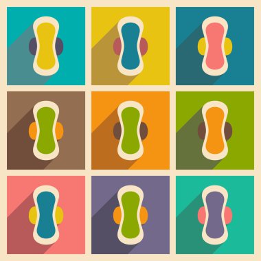 Düz gölge kavramı ve mobil uygulama sıhhi peçete ile