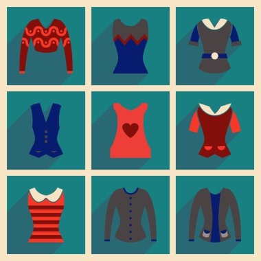 Düz kutsal kişilerin resmi ile uzun gölge Bayanlar Bluzlar kavramı