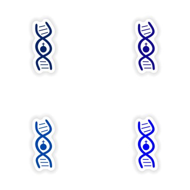 Kağıt erkek üzerinde derleme gerçekçi etiket tasarımı