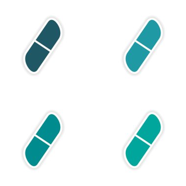 derleme gerçekçi etiket tasarım üzerinde kağıt silgi