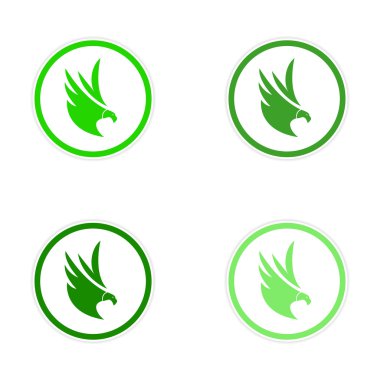 derleme siluet çıkartmaları Kartallar