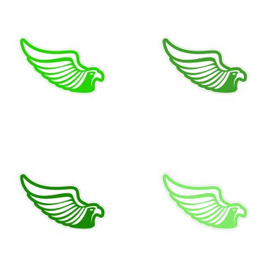 montaj plakası kartal siluet