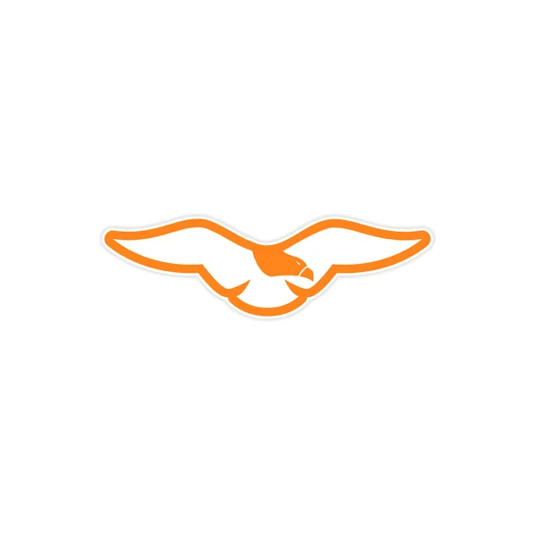 Naklejki skrzydła orła logo — Wektor stockowy
