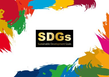 Sürdürülebilir Geliştirme Hedefleri CMYK özelleştirilmiş renk soyut çerçevesi