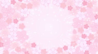 kiraz çiçekleri ve ışıklar çember arka plan