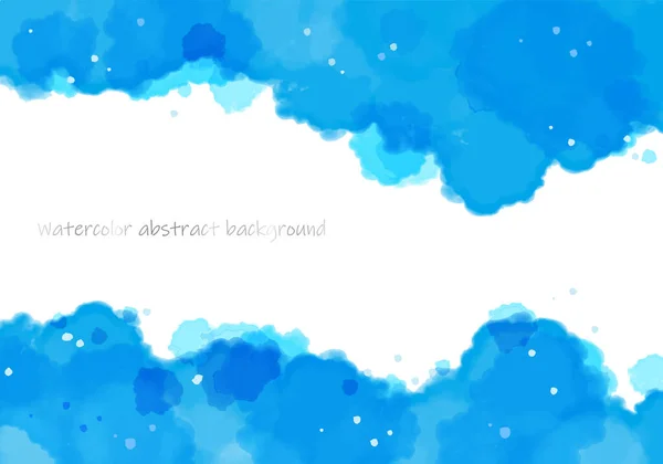 Aquarelle Cadre Abstrait Bleu Clair — Image vectorielle