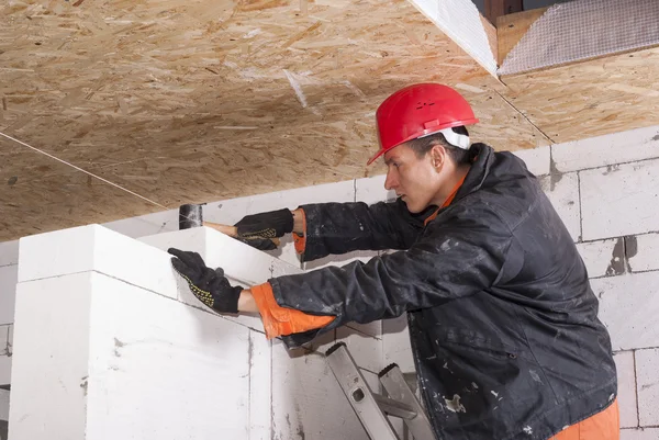 Maçonnerie en béton aéré — Photo