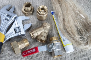 plumbing fittings and tools