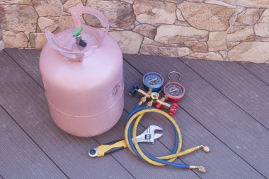 bottle with freon
