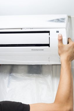 installation of Air Conditioning clipart