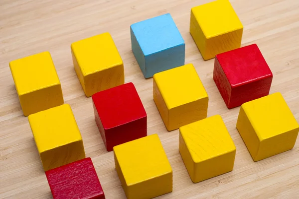 colored cubes