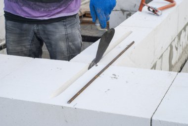 aerated concrete masonry clipart