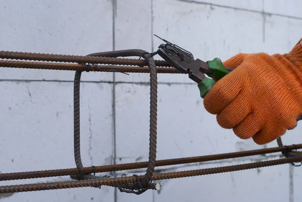 Jaula de refuerzo — Foto de Stock