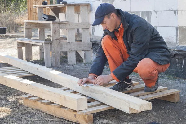 Trabajos principales de carpintería — Foto de Stock